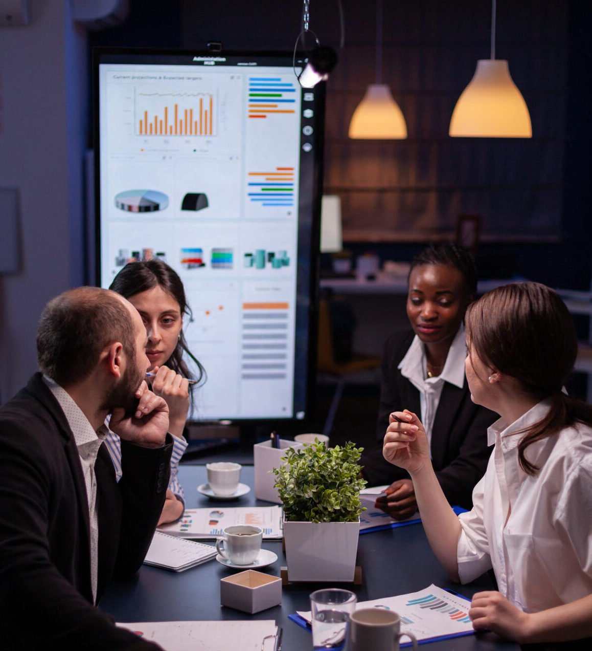 SEO team meeting